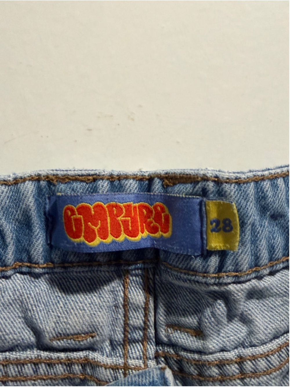 Men's Empyre Relaxed Jeans Waist 28 Blue Orange - Picture 6 of 8